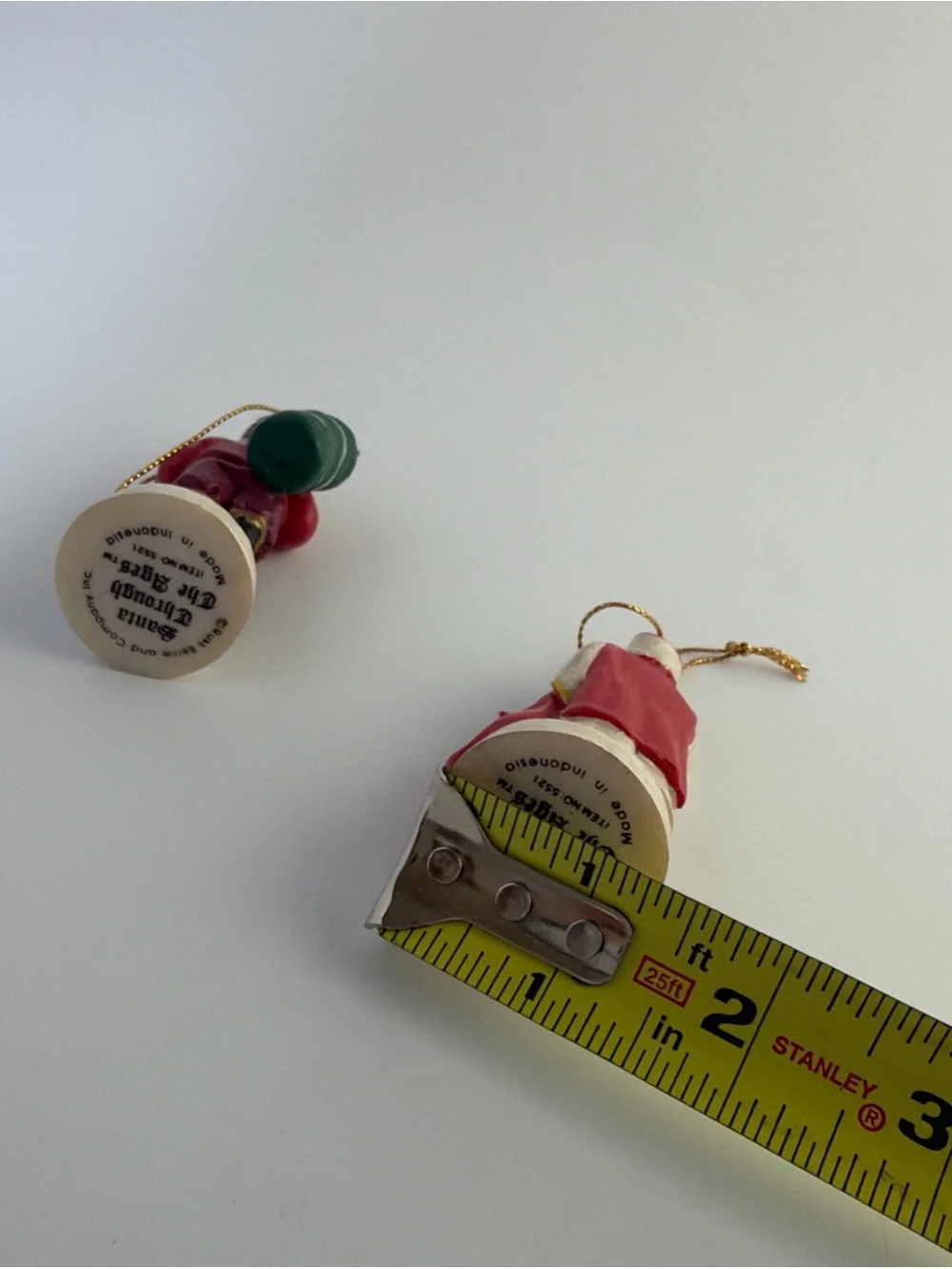 Santa Through the ages Ornaments Legend of St. Nicholas 343 AD & 1822